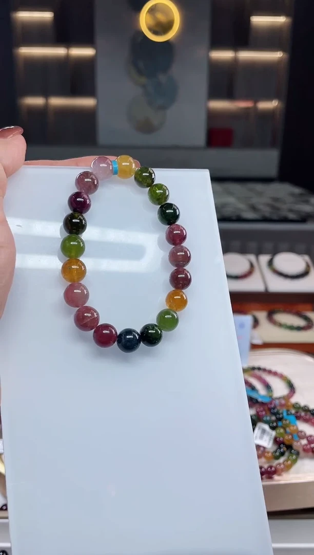 单圈手串未镶嵌碧玺（多样性发一条）T