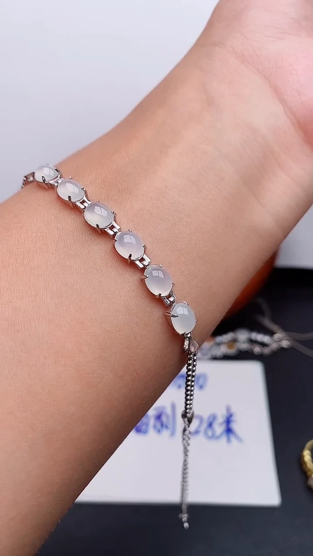 银S925镶嵌戒指翡翠天然翡翠A货