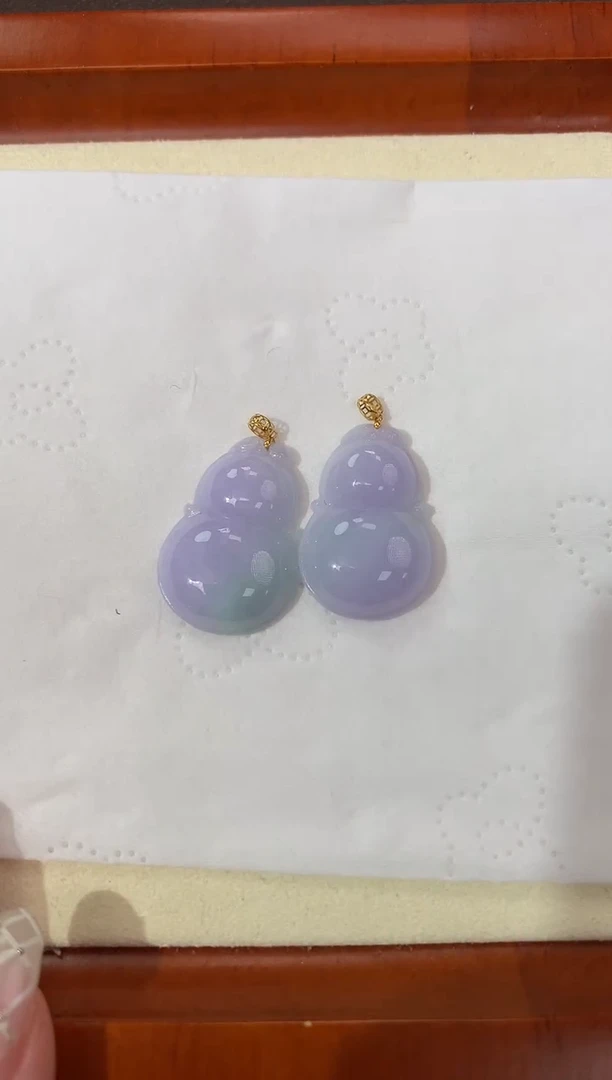 【闪购商品】翡翠颈饰18K金镶嵌天然缅甸a货翡翠(多样性发其一)