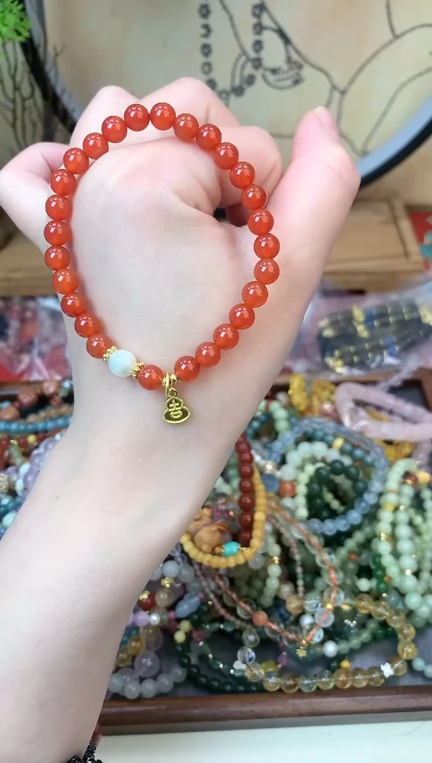 【闪购商品】玛瑙手饰未镶嵌216手串