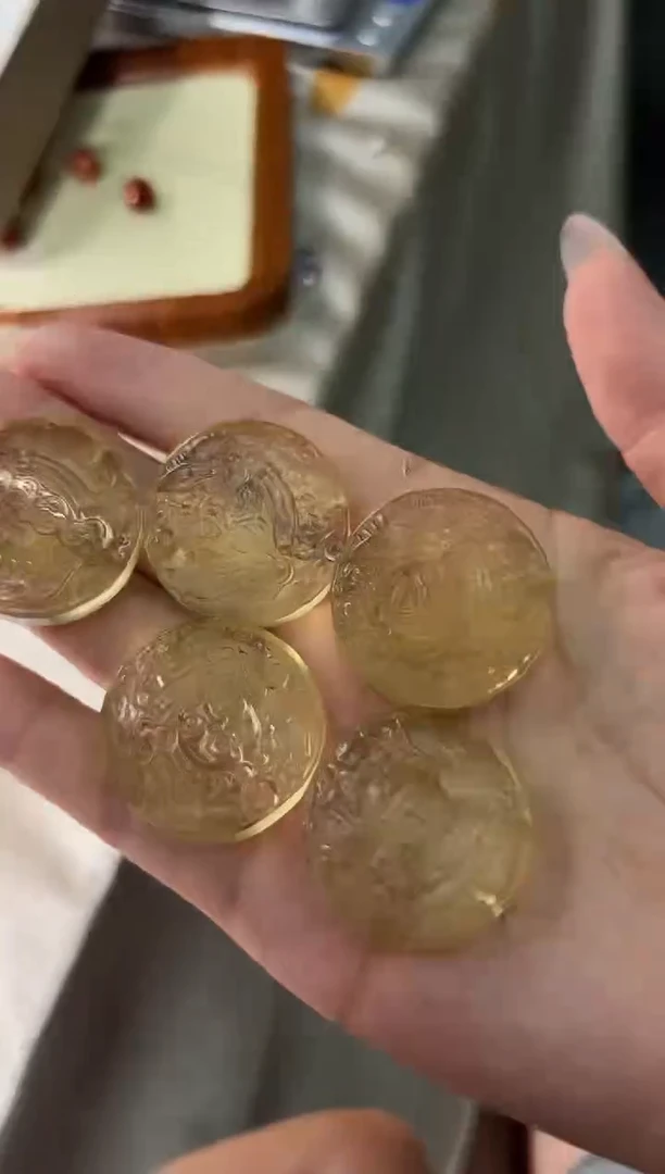 未镶嵌手串水晶黄水晶大扎基牌一个吊坠