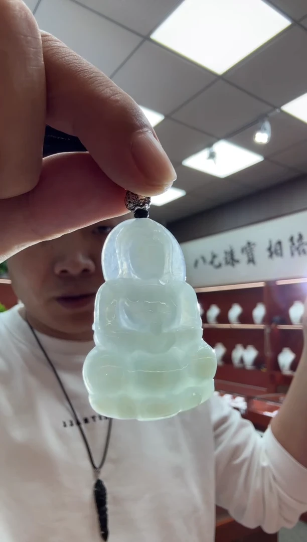 未镶嵌挂件翡翠A货翡翠多样性一件观音