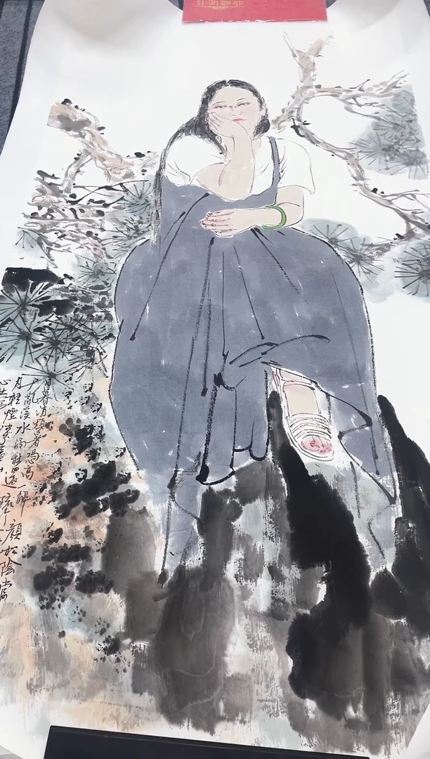 精品国画人物作品