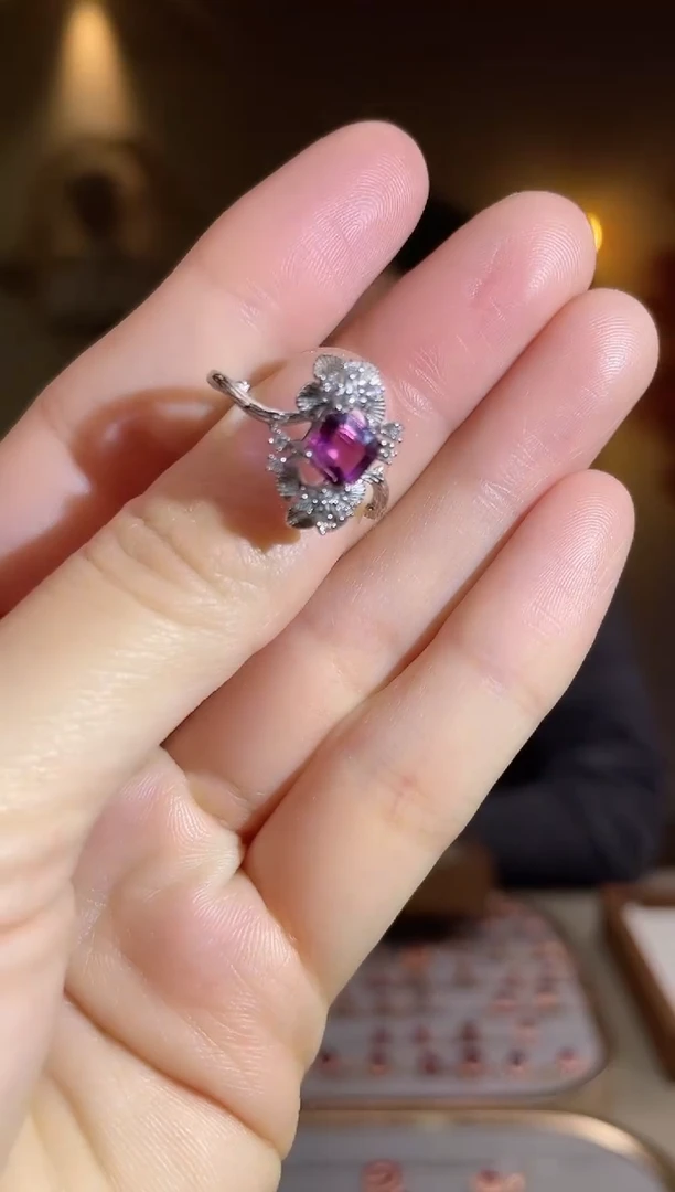 银S925镶嵌手饰碧玺手饰