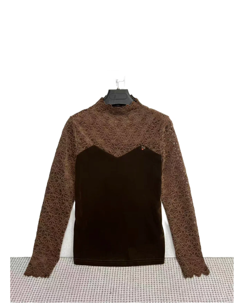 25583  拼接  高级感  气质  休闲  舒适  T恤