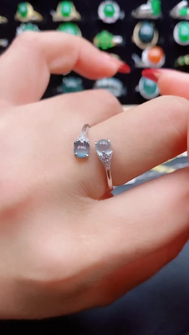 【闪购商品】翡翠戒指银S925镶嵌321321