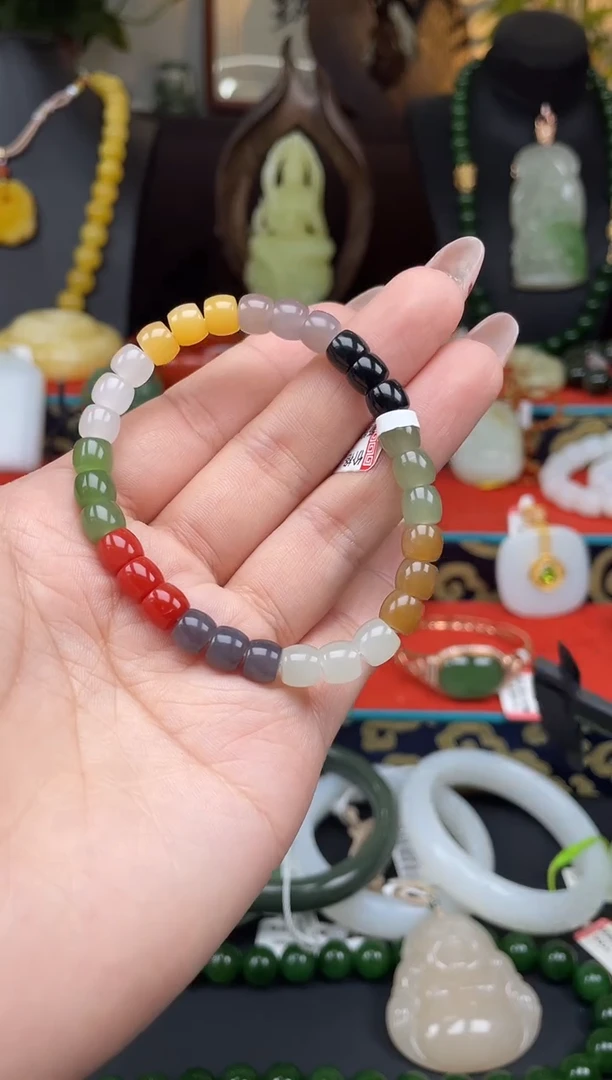 手串未镶嵌和田玉手串c095