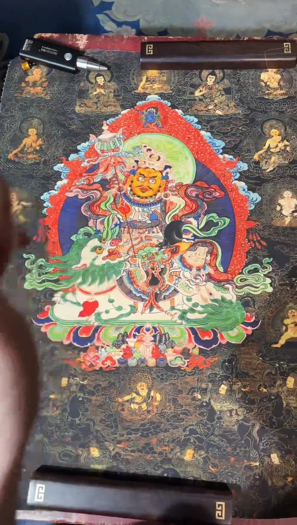 卷轴画龙妹唐卡直播tk16