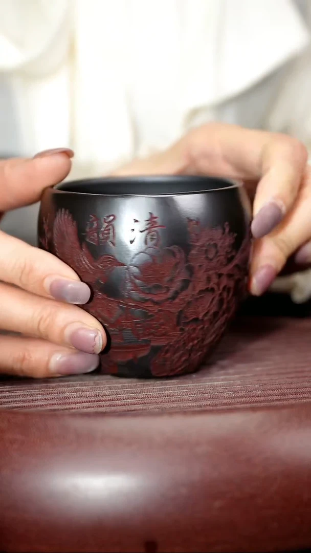 茶杯紫砂高端紫砂主人杯福利放漏