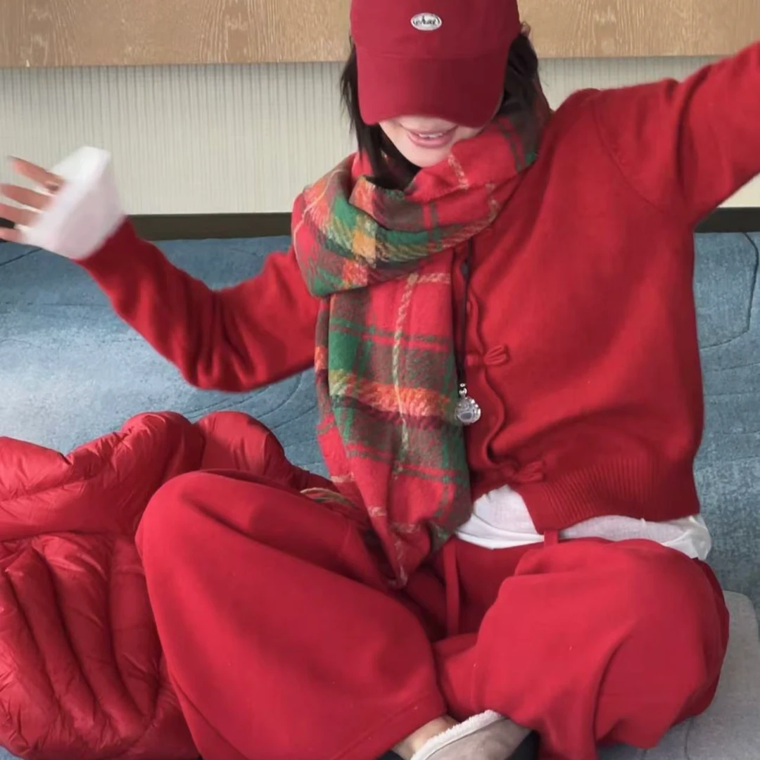 HB【红人馆】008206 国风复古中式盘扣毛衣开衫