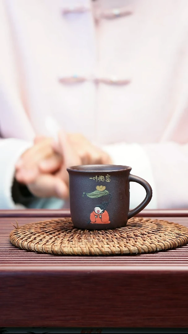 茶壶紫砂一夜暴富  主人杯  100cc