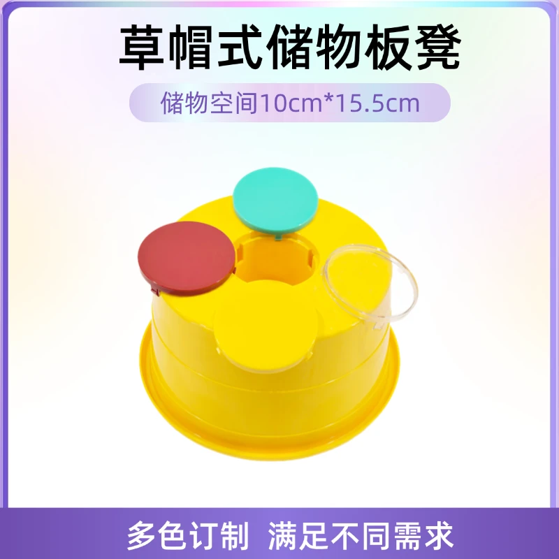 浴室客厅卫生间创意礼帽凳加厚塑料换鞋圆矮凳多色订制工厂直销
