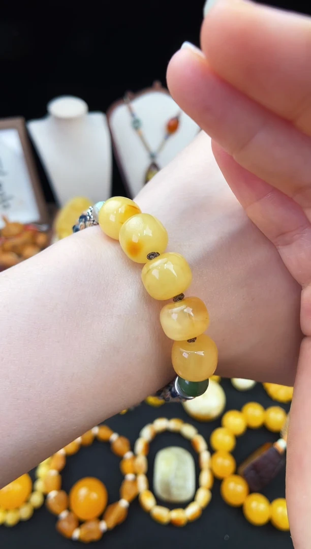 琥珀未镶嵌珠宝奇石柒月