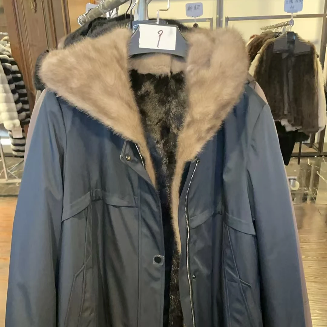 HERDERS 多色水貂内胆派克服皮草外套 248879