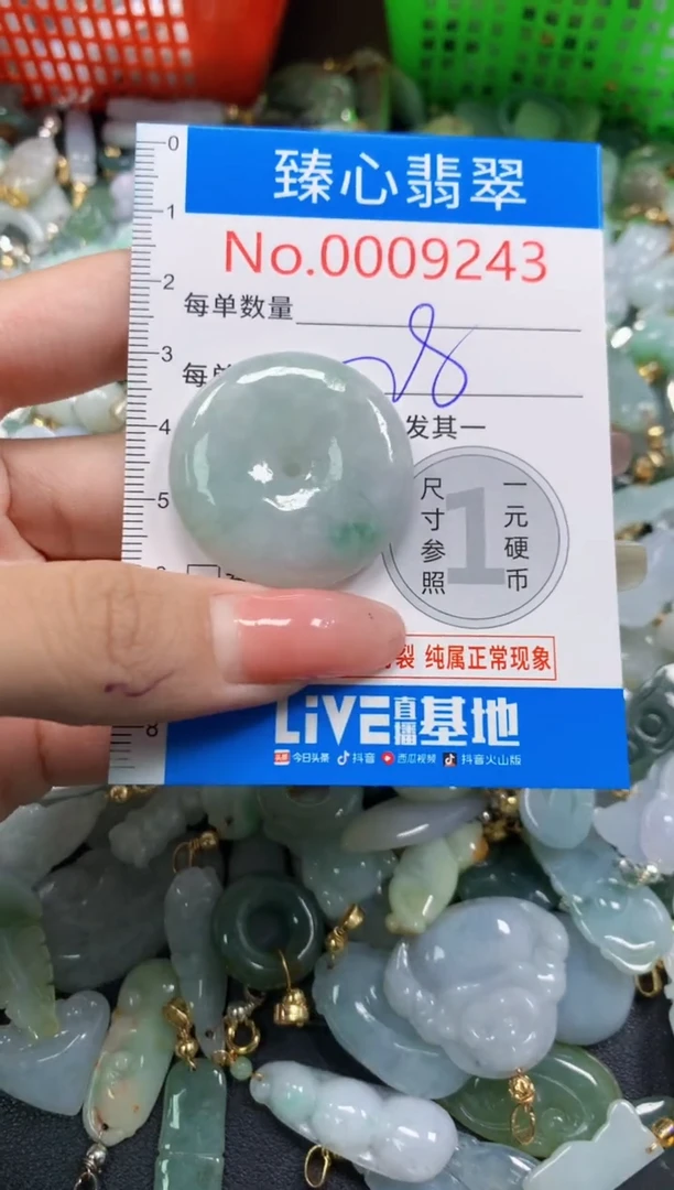 翡翠未镶嵌颈饰9243