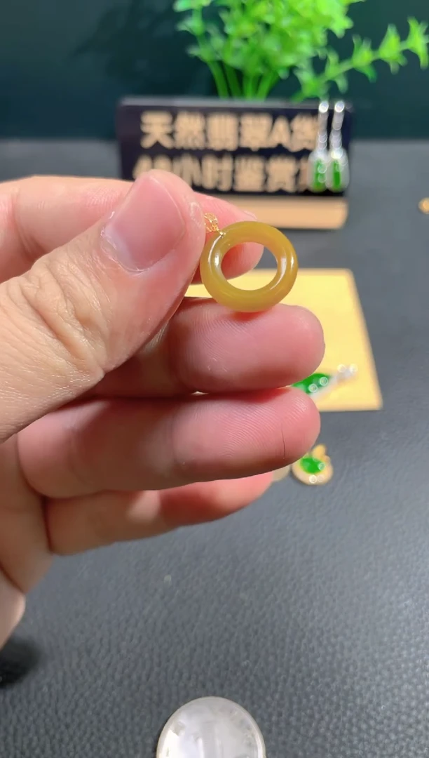 【闪购商品】翡翠颈饰18K金镶嵌翡翠