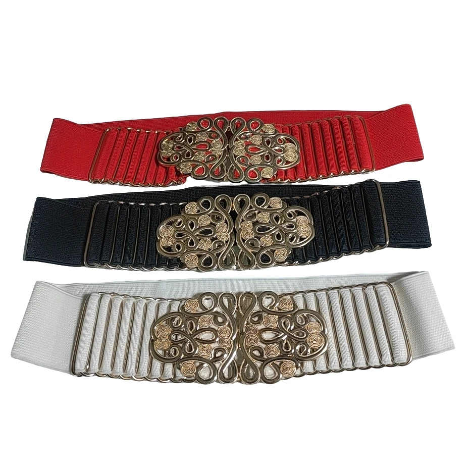 时尚百搭腰带女搭配毛衣羽绒服女士松紧腰封装饰裙带弹力束腰配饰