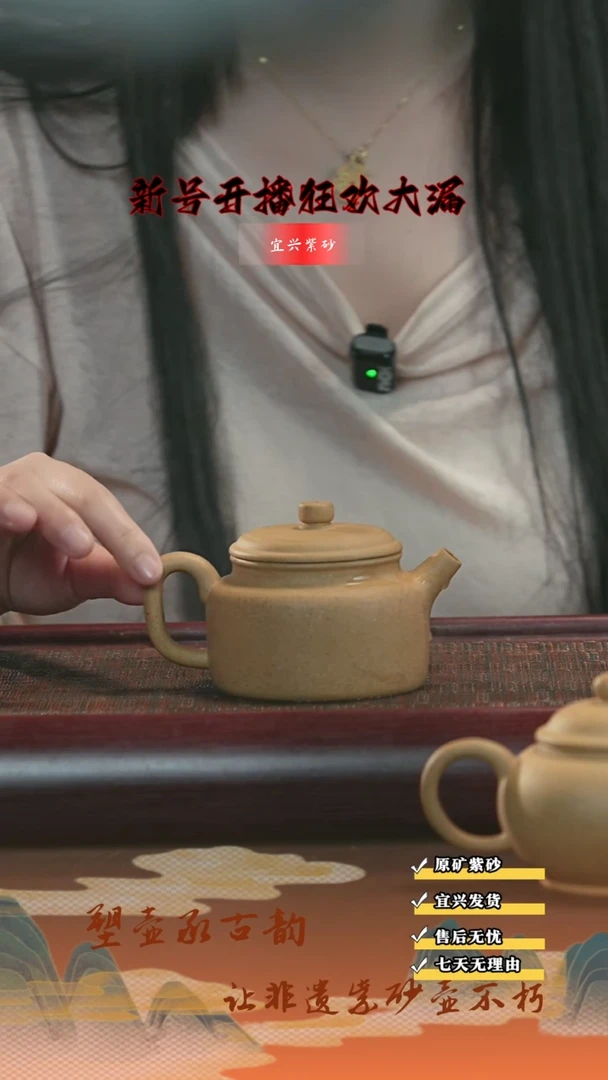 茶壶紫砂宜兴紫砂茶壶 德钟老段泥240cc