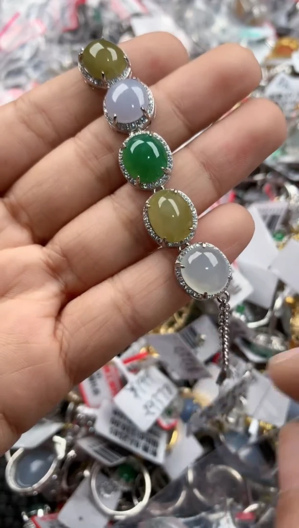 银S925镶嵌戒指翡翠4444-----1