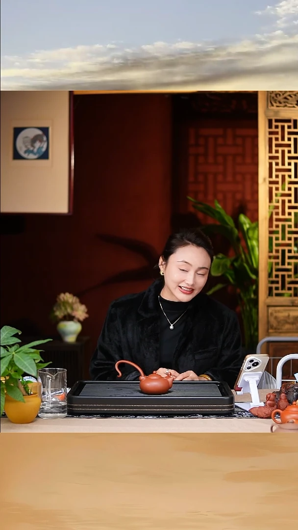 紫砂茶宠财神  紫泥