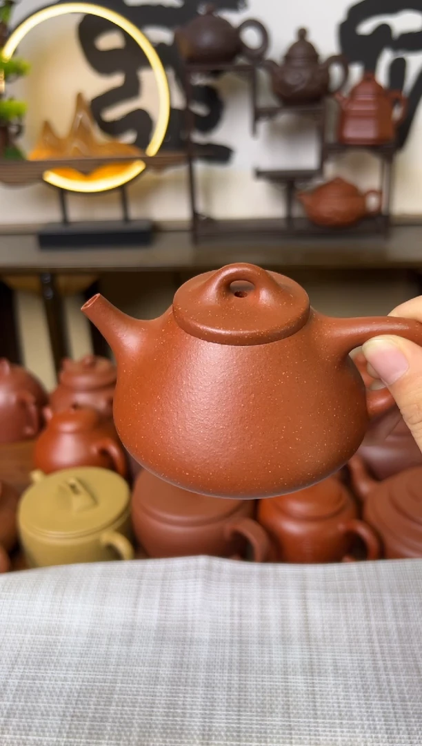 茶壶段泥红降坡子冶石瓢壶170CC-甘来兵