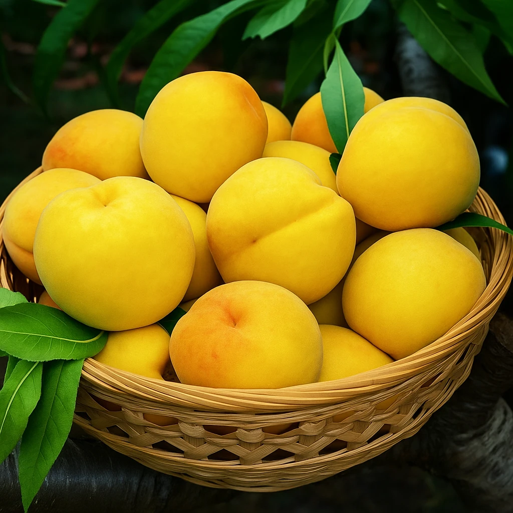 农家黄金蜜黄桃系列无农残现摘现发脆甜新鲜大黄桃爽口