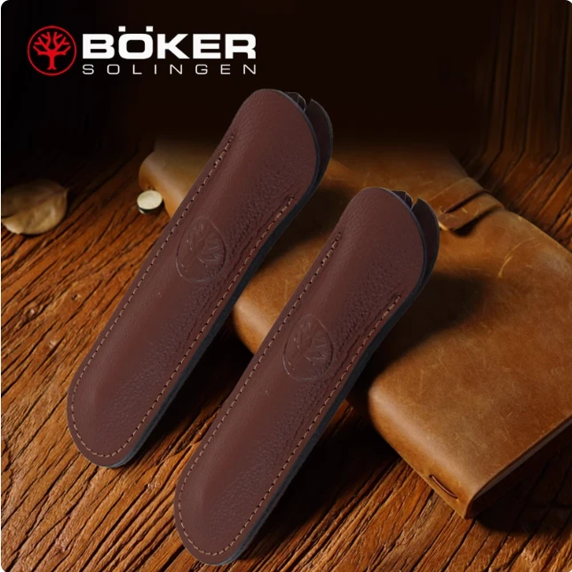 博克BOKER高档山羊皮收纳包刀套老式剃刀配件【活动】