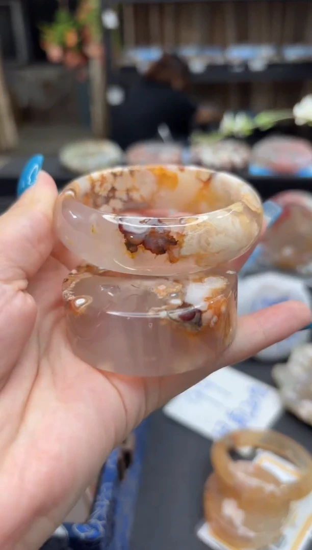 未镶嵌手镯石英质玉765(55圈赠送镯心)