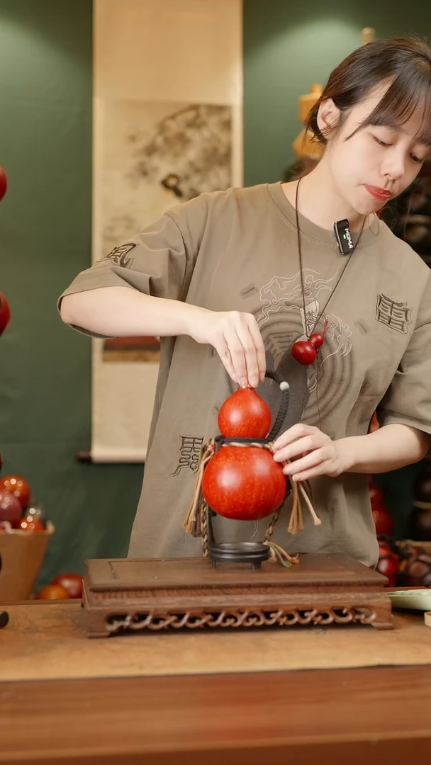 119号精品天然大漆酒葫芦一物一拍~