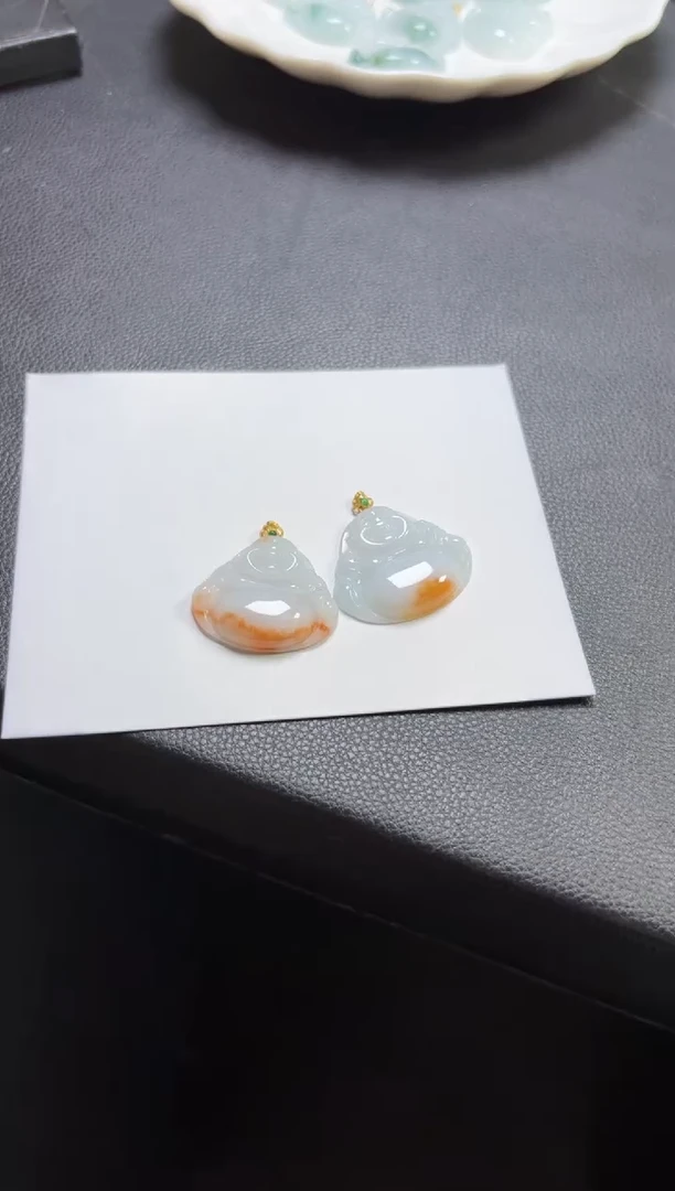 18K金镶嵌挂件翡翠多样性发一件197#-A1