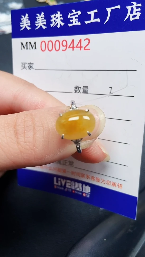 翡翠银S925镶嵌颈饰9442