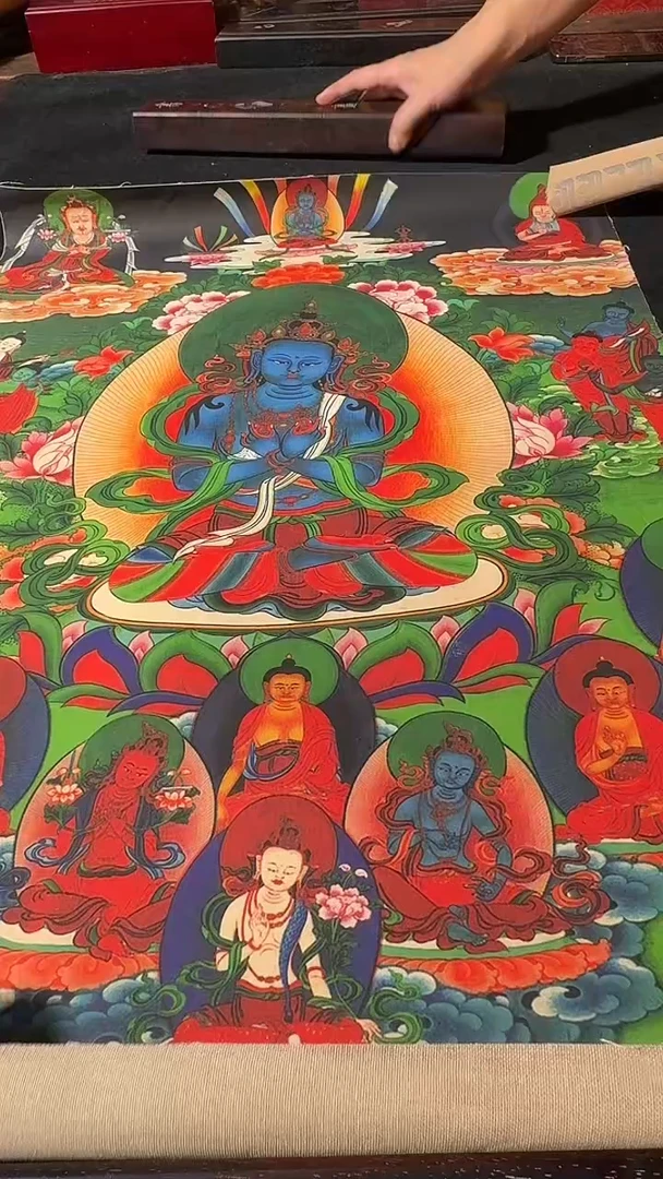 卷轴画藏式珍藏彩绘艺术馆17