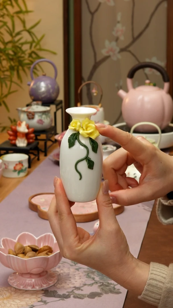 【闪购商品】【领丰茶具福力】花瓶