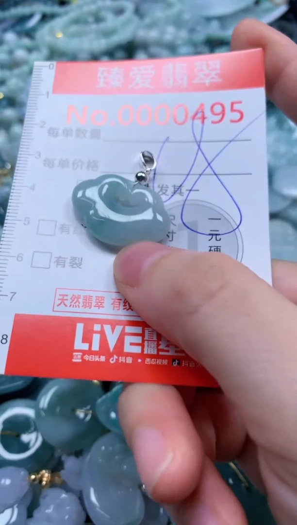 翡翠未镶嵌吊坠(不含链)495