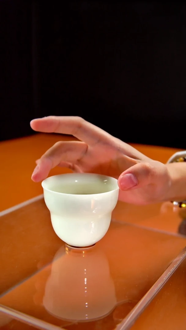 其他陶瓷《言泥陶瓷》璞玉绿豆冰主人杯