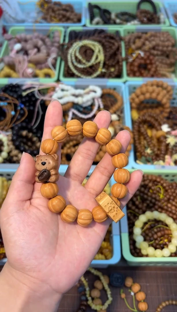 吊坠白玉菩提南瓜酥抱抱熊