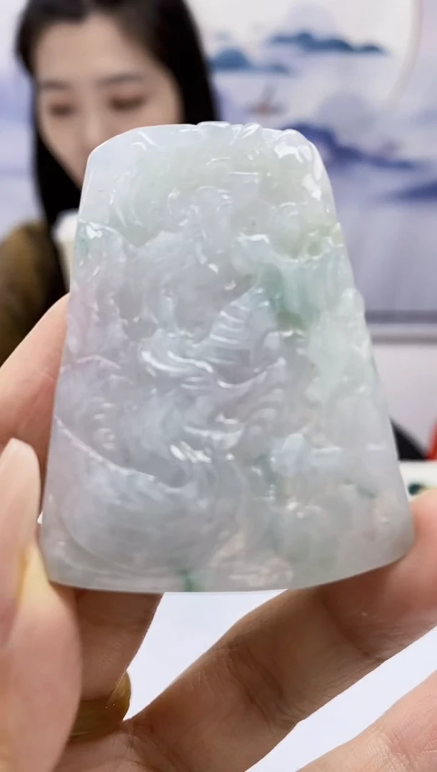 定制翡翠未镶嵌0405xx-毛货挂件75