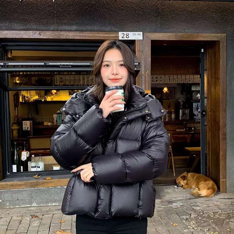 新款脱卸袖短款时尚潮流韩版加厚休闲宽松保暖外套