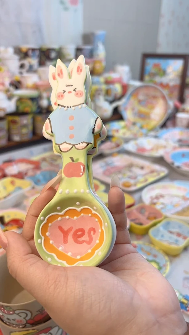 摆件陶景德镇陶瓷手绘微瑕