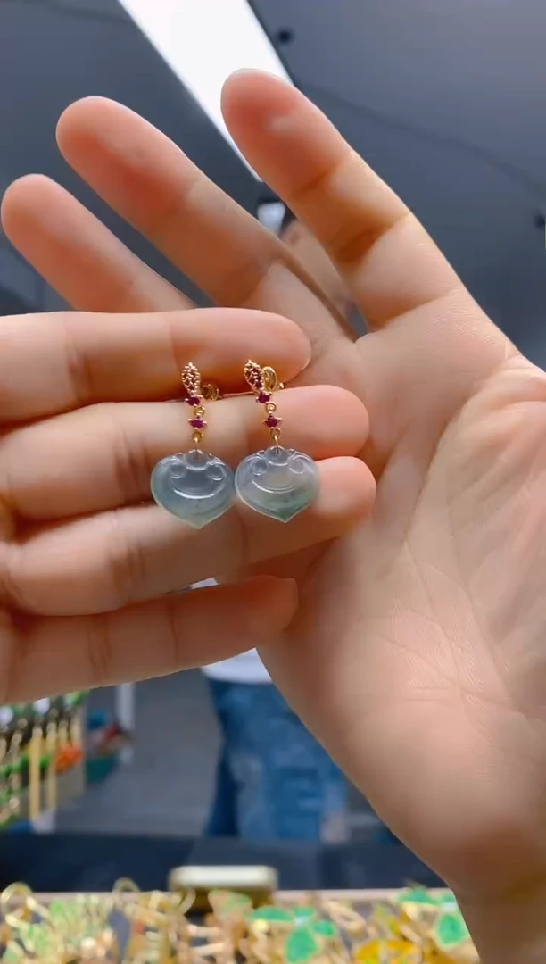 【闪购商品】翡翠耳饰合金0160翡翠耳钉