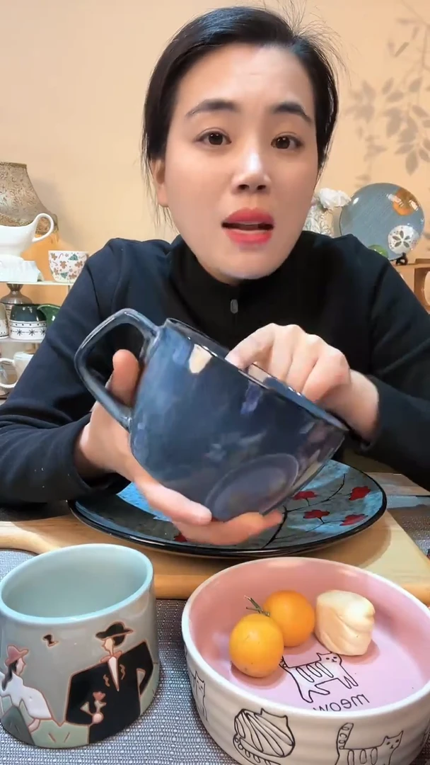 【闪购商品】瓷片早餐杯 微瑕介意勿拍