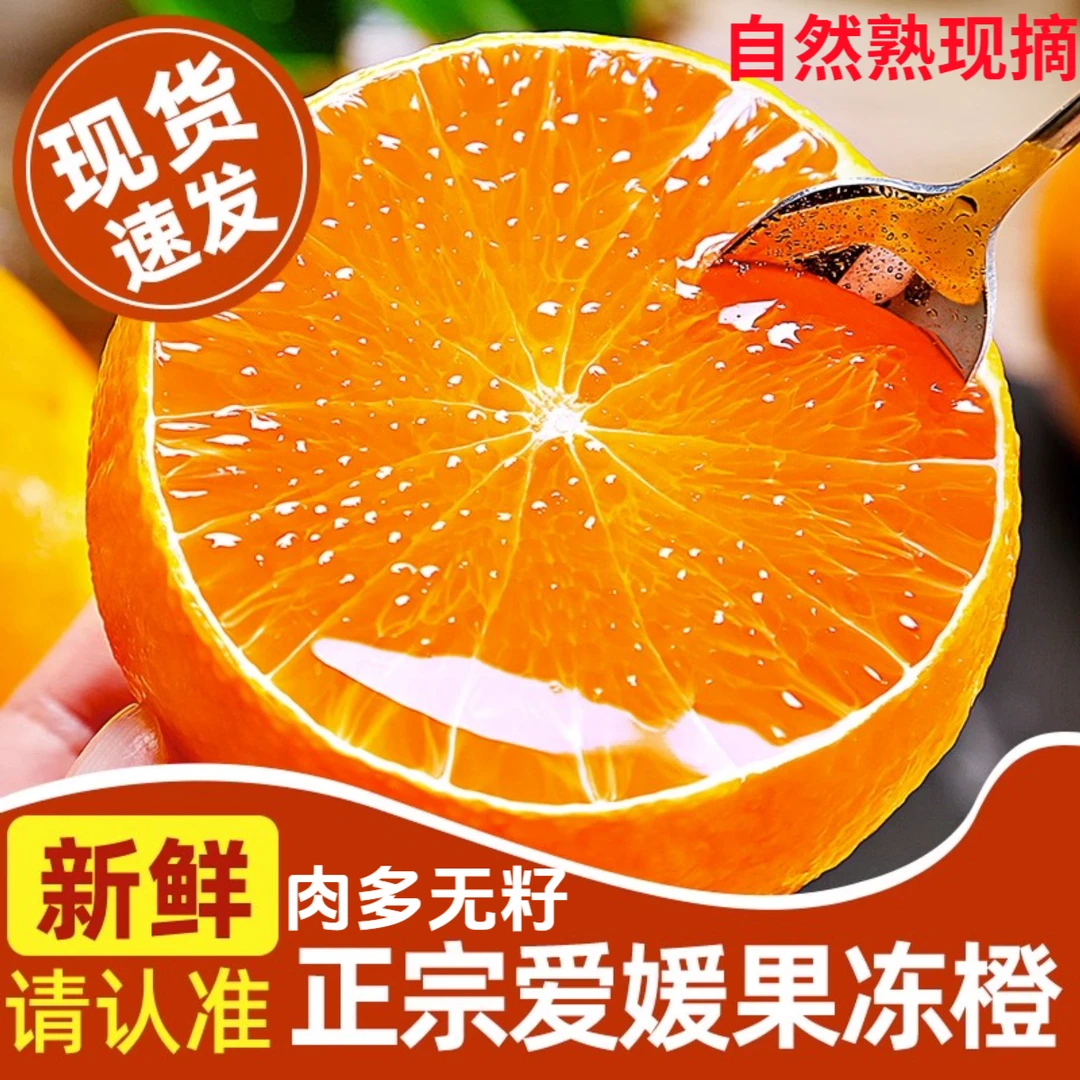 【正宗四川爱媛果冻橙38号】自然熟现摘新鲜水果橙子香甜酸甜多汁