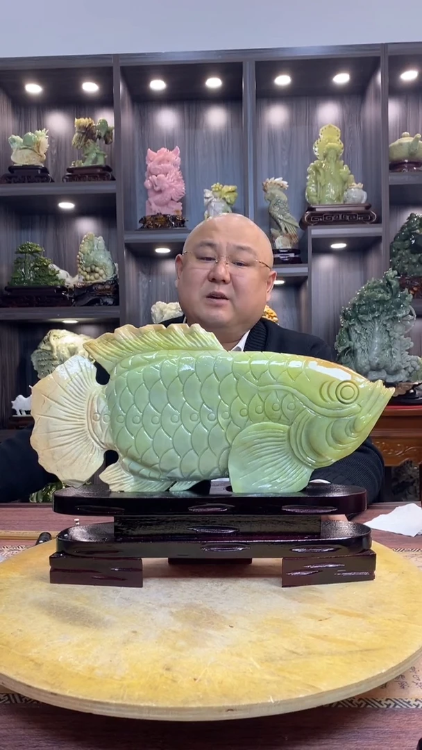 玉阿*玉岫岩料手工雕刻摆件居家装饰送礼一物一图