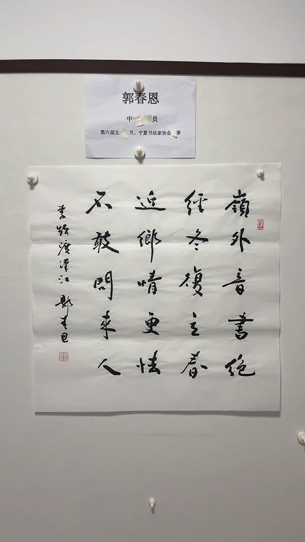 书法书法郭春恩老师