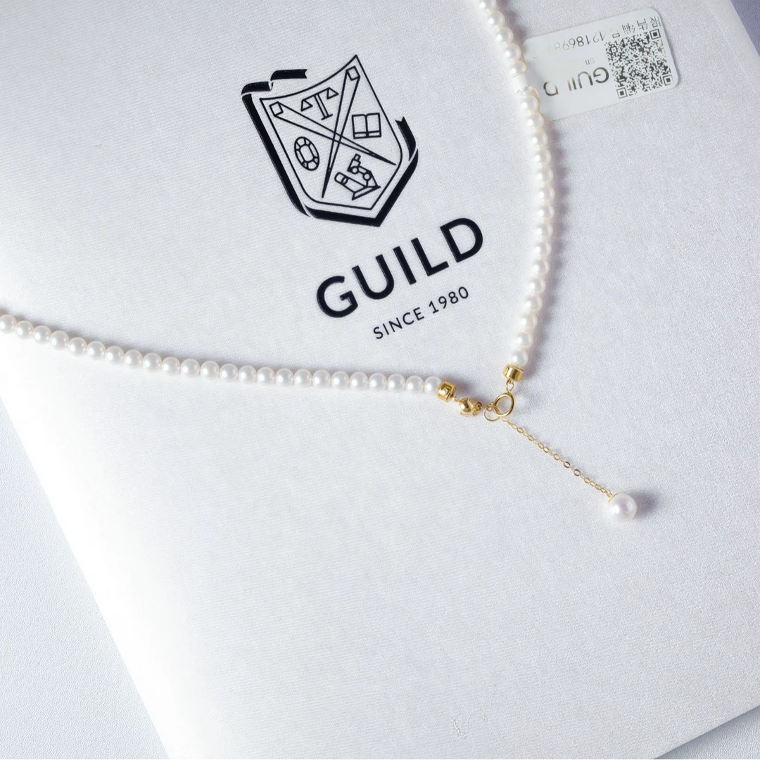 【安安特选】喜马拉雅白baby珠小米珠淡水珍珠项链五星大证YMXL0122