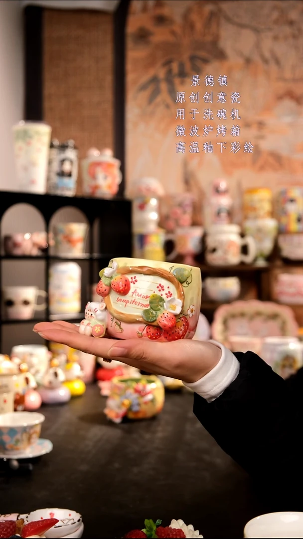 摆件陶旺的可以陶瓷设计师款