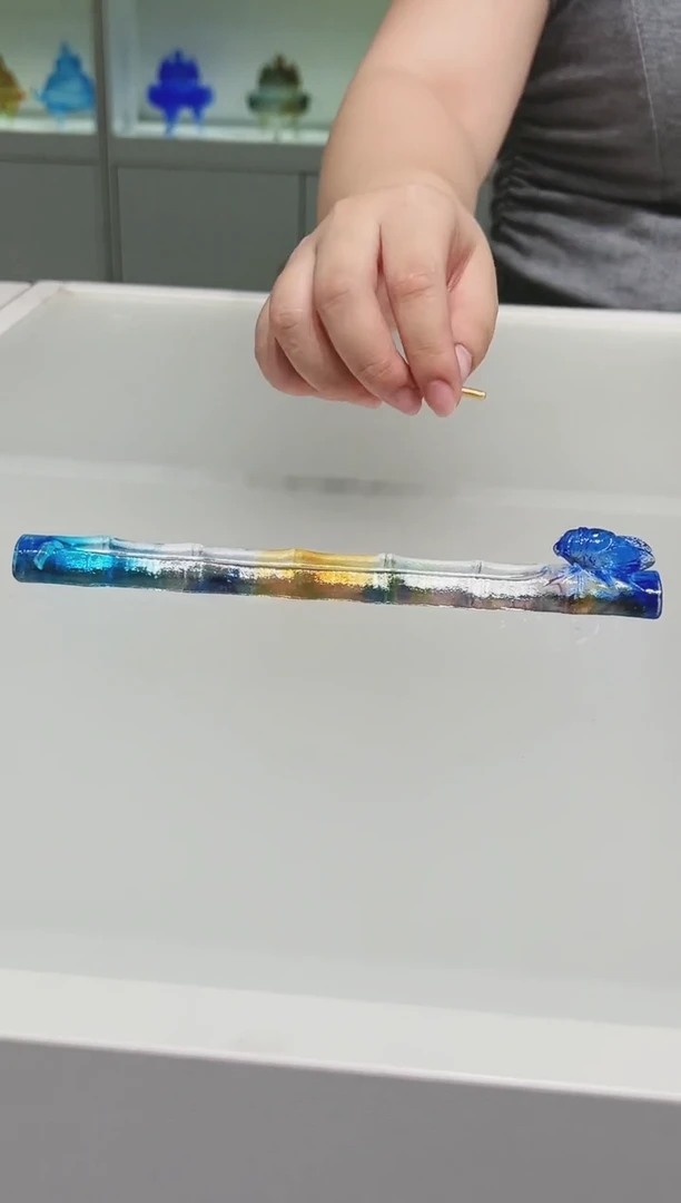 手工艺品琉璃古法琉璃香插·