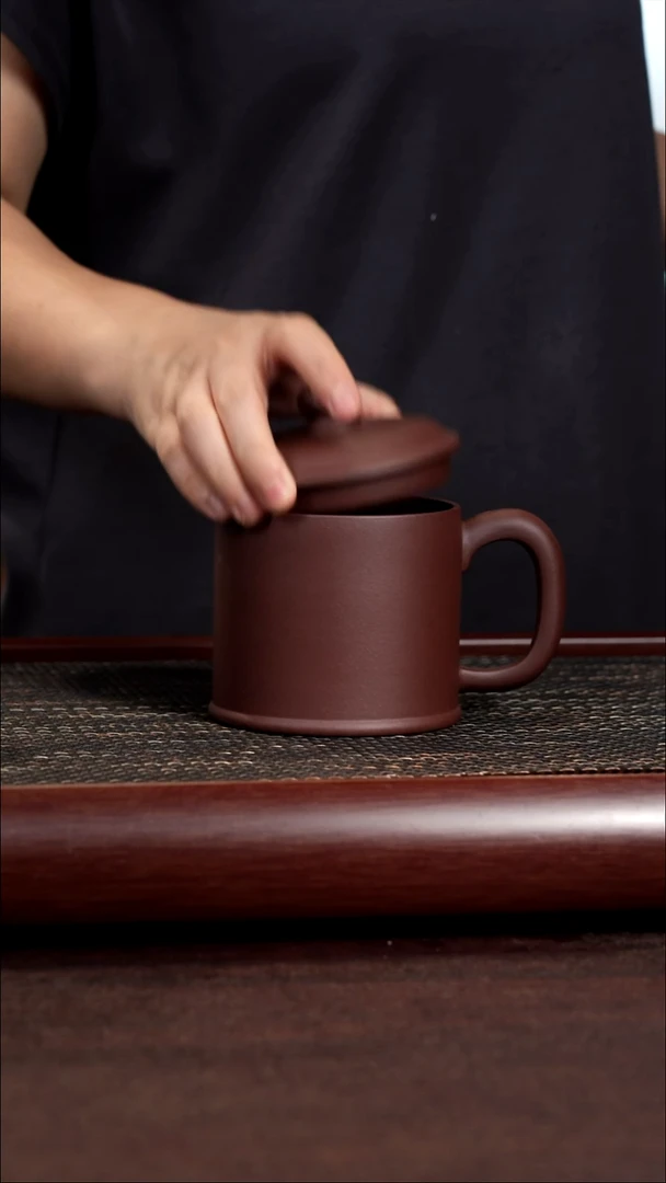 茶杯紫砂底槽清盘龙光素