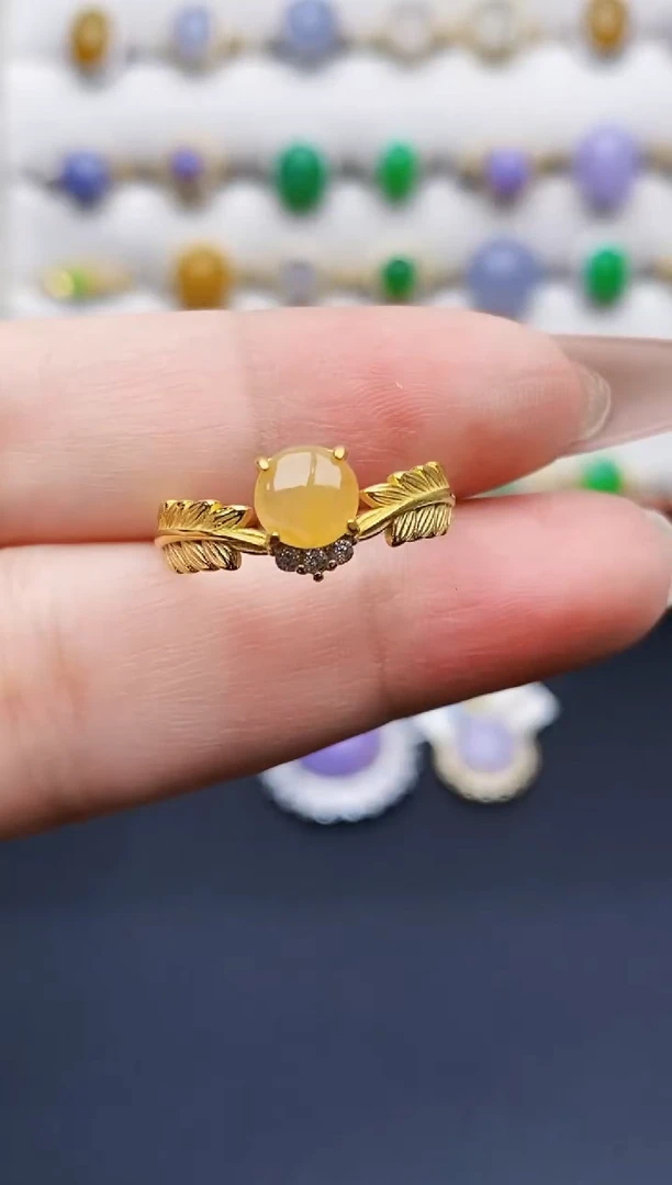 银S925镶嵌戒指翡翠2011