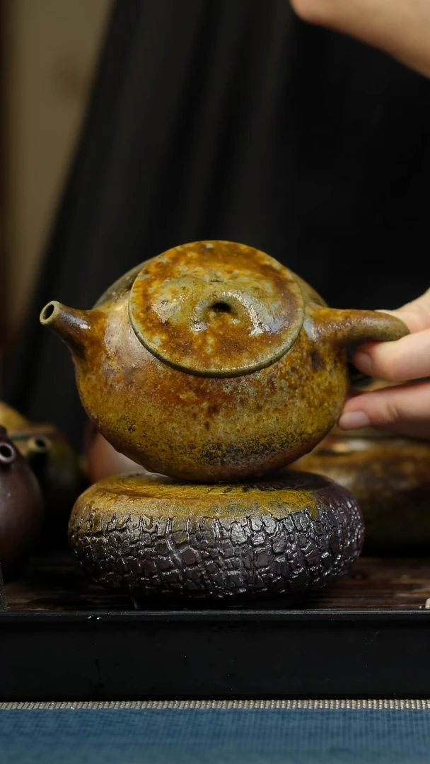 茶壶紫砂柴烧紫砂石瓢260cc